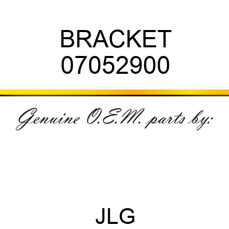 BRACKET 07052900