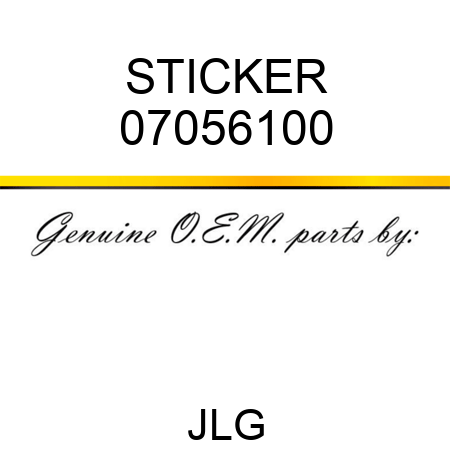 STICKER 07056100