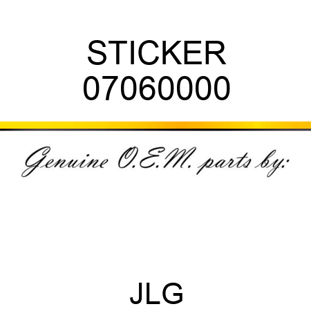 STICKER 07060000