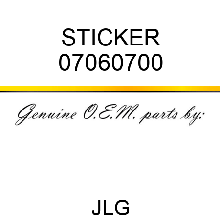 STICKER 07060700