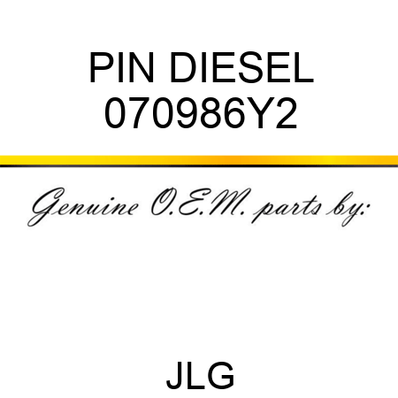 PIN DIESEL 070986Y2