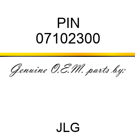 PIN 07102300