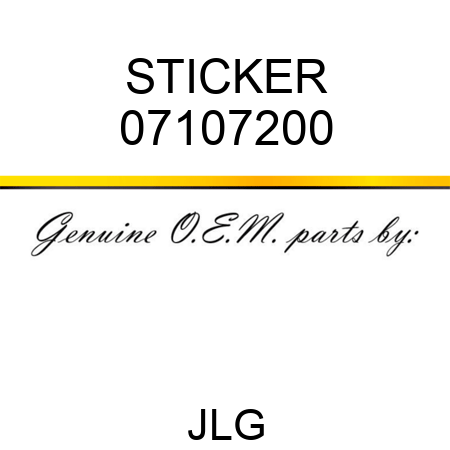 STICKER 07107200