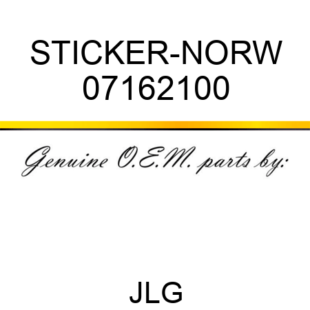 STICKER-NORW 07162100