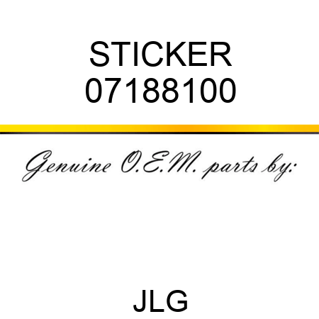 STICKER 07188100