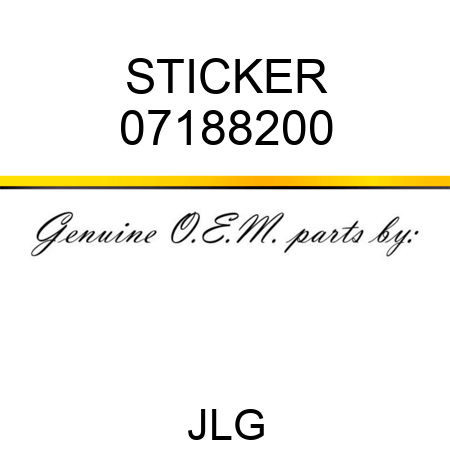 STICKER 07188200