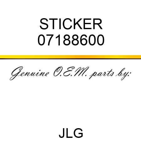 STICKER 07188600