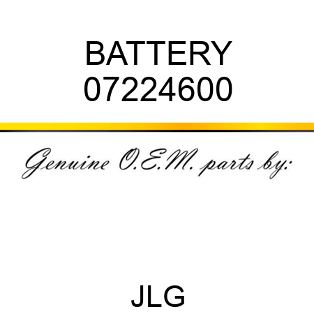 BATTERY 07224600