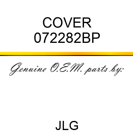 COVER 072282BP