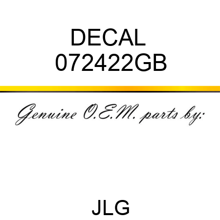 DECAL  072422GB