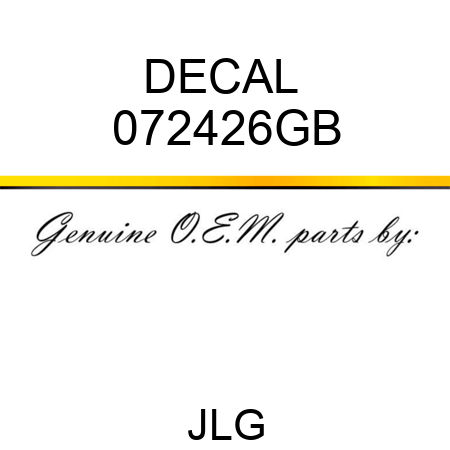 DECAL  072426GB