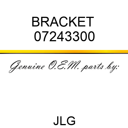 BRACKET  07243300