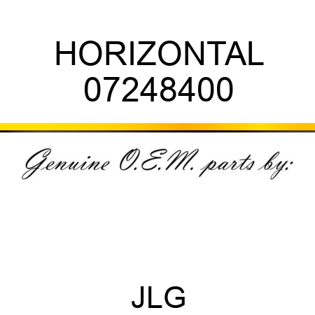 HORIZONTAL 07248400