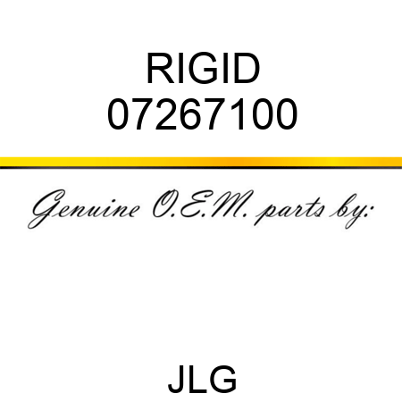 RIGID 07267100