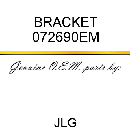 BRACKET 072690EM