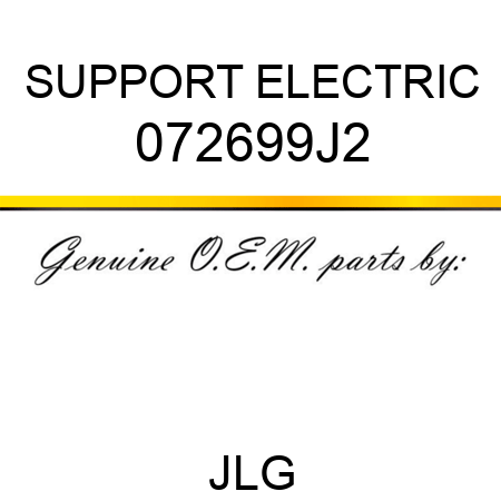 SUPPORT ELECTRIC 072699J2