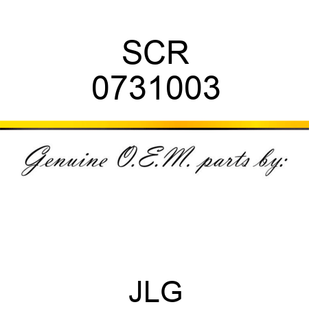 SCR 0731003