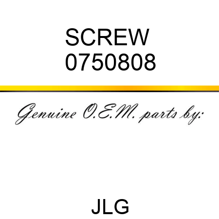 SCREW  0750808