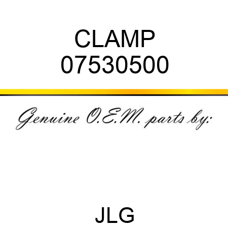 CLAMP 07530500