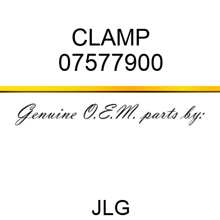 CLAMP 07577900