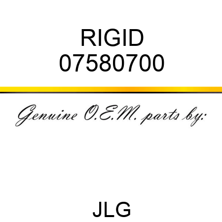 RIGID 07580700