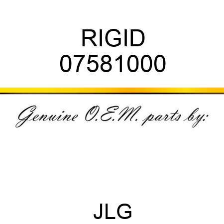 RIGID 07581000