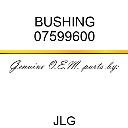 BUSHING 07599600