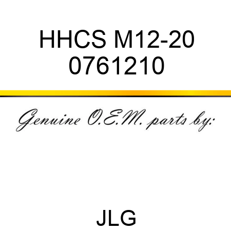 HHCS M12-20 0761210