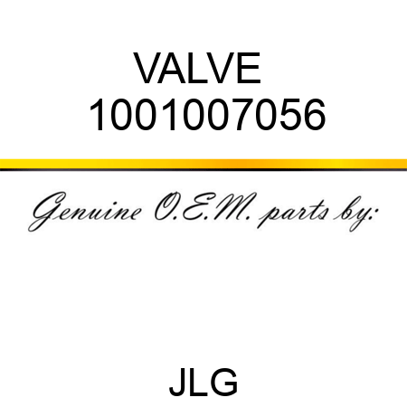 VALVE  1001007056