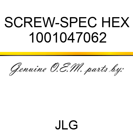 SCREW-SPEC HEX 1001047062
