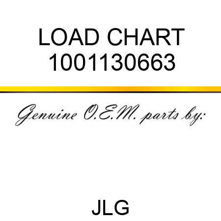 LOAD CHART 1001130663