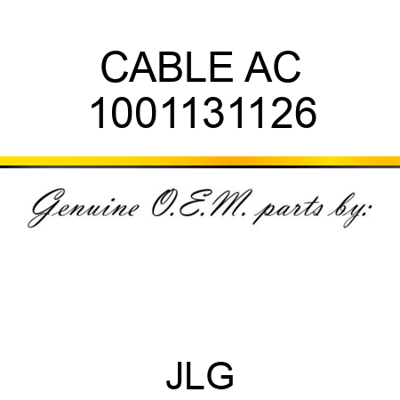 CABLE AC 1001131126
