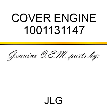 COVER ENGINE 1001131147