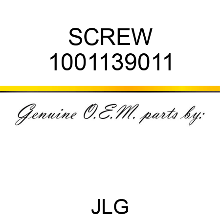 SCREW 1001139011