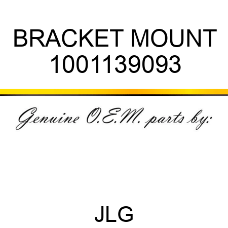 BRACKET MOUNT 1001139093