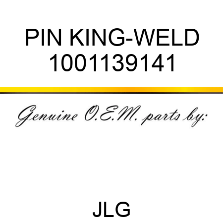 PIN KING-WELD 1001139141