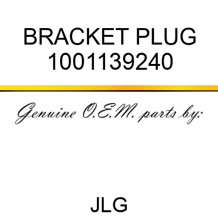 BRACKET PLUG 1001139240