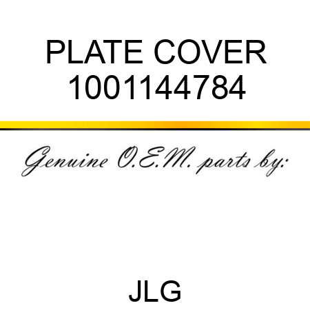 PLATE COVER 1001144784
