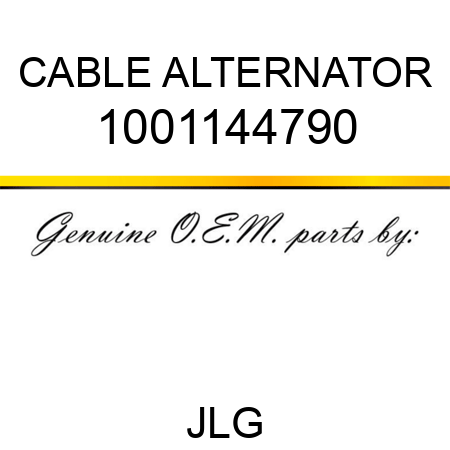 CABLE ALTERNATOR 1001144790