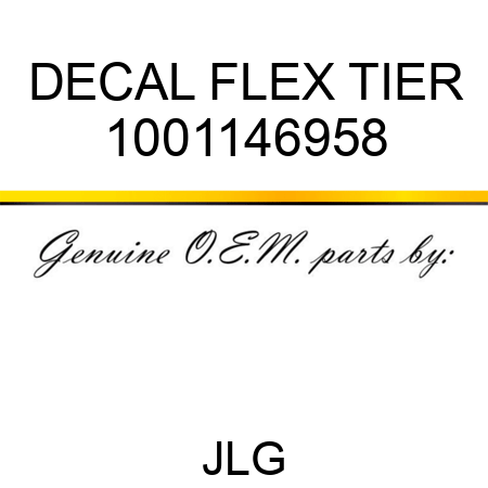 DECAL FLEX TIER 1001146958