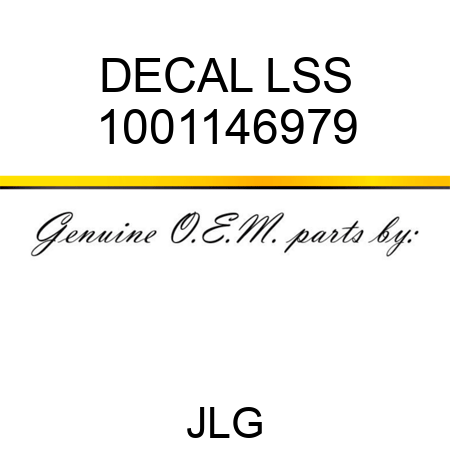 DECAL LSS 1001146979