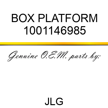 BOX PLATFORM 1001146985