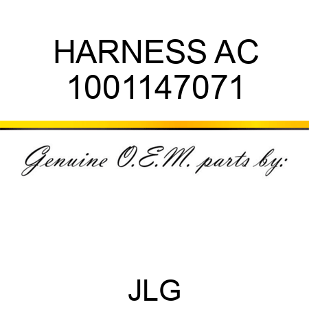 HARNESS AC 1001147071