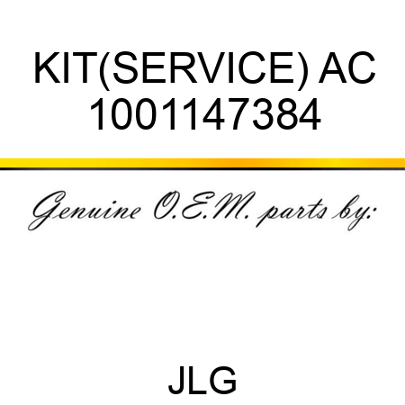 KIT(SERVICE) AC 1001147384