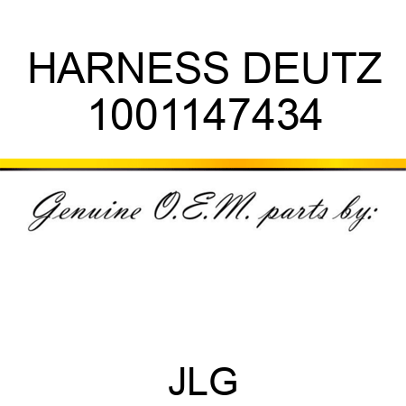 HARNESS DEUTZ 1001147434