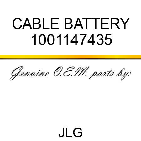 CABLE BATTERY 1001147435