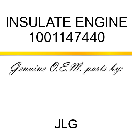 INSULATE ENGINE 1001147440