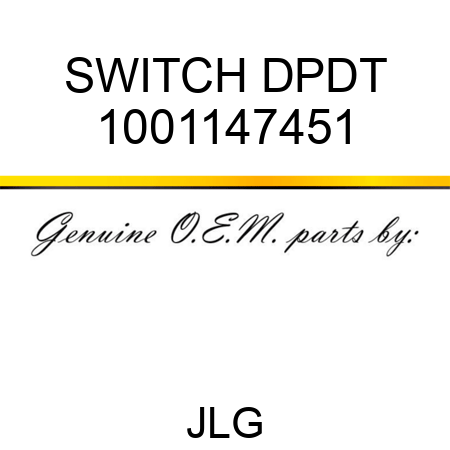 SWITCH DPDT 1001147451