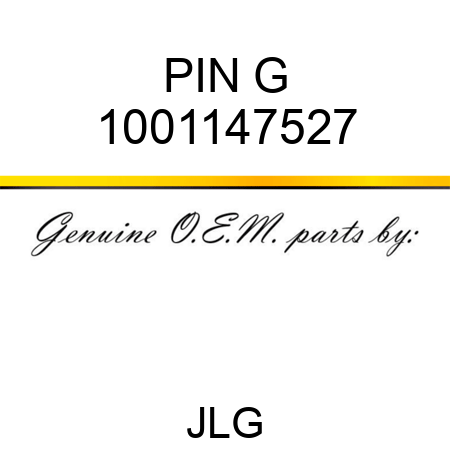 PIN G 1001147527