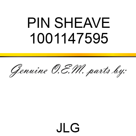 PIN SHEAVE 1001147595